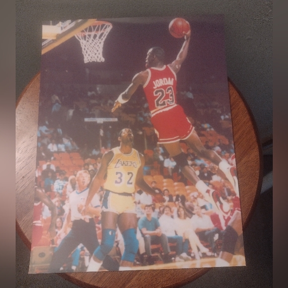 MICHAEL JORDAN 8.5x11 BULLS 1988 VINTAGE SLAM DUNK CONTEST PLUS 5 OTHER POSTERS! - Picture 14 of 16